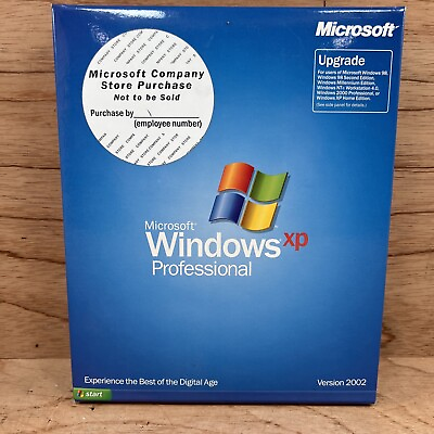 #ad RARE Collectors Microsoft Windows XP Professional English New Sealed With Key $249.99