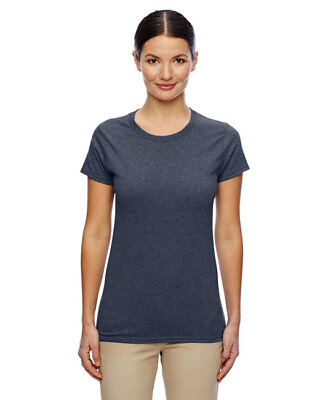 #ad Gildan G500L Womens Short Sleeve Heavy Cotton Stylish Casual T Shirt $12.78