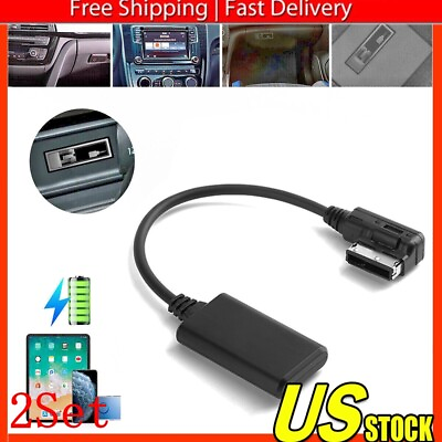 #ad For Audi A3 A5 S5 AMI Bluetooth 5.0 Music Interface AUX Audio Cable Adapter 2Set $25.25