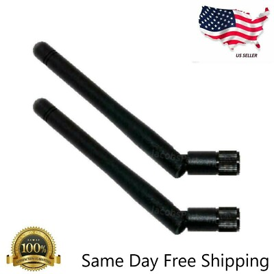 #ad 2 Pack RP SMA Antenna for WiFi 2.4GHz 5Ghz Wireless Router or Card $3.44