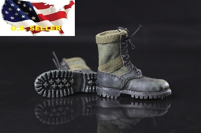 #ad 1 6 Green Combat tactic boots soldier shoes for 12quot; figure hot toys phicen ❶USA❶ $26.59
