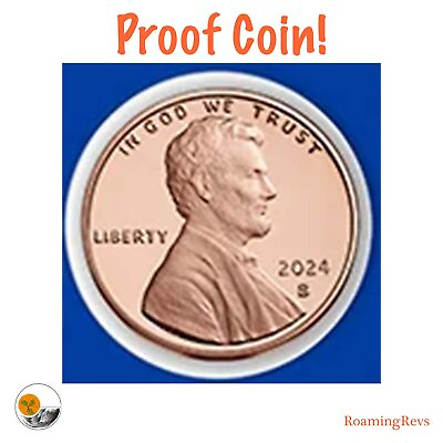 #ad 2024 S *PROOF* Lincoln Shield 1c Penny Cent –DCAM U.S. Mint Coin PRE SALE $9.94