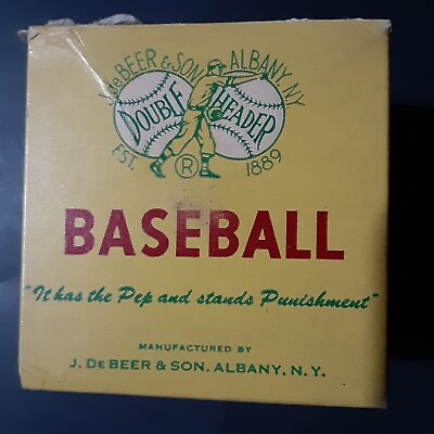 #ad Vintage Baseball Double Header Official Little League Opened Box No. LLB $16.38