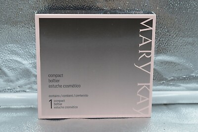 #ad MARY KAY MAGNETIC BLACK COMPACT UNFILLED MEDIUM NIB COSMETIC MAKEUP CUSTOMIZE $6.72