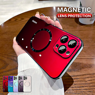 #ad Gradient Mag Safe Shockproof Case Cover For iPhone 15 Pro Max 14 Plus 13 12 Pro $10.49
