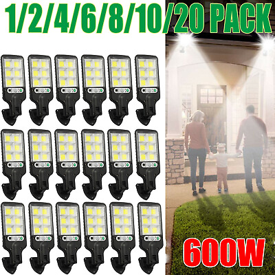 #ad 1 20Pc 600W LED Solar Motion Sensor Light Bright Garden Outdoor Street Wall Lamp $65.98