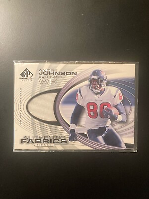 #ad 2004 Upper Deck SP Andre Johnson Game Used Jersey Relic Authentic Fabrics #AF AJ $5.00