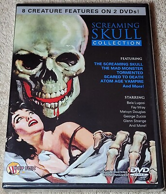 #ad Screaming Skull Collection DVD 2 Disc Set 8 MOVIES Fast Free Shipping $6.48