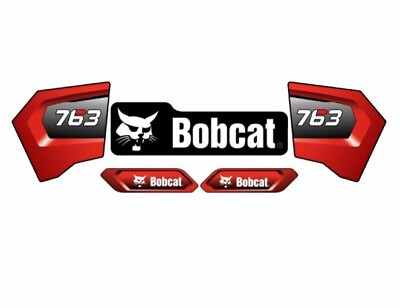 #ad Bobcat 763 Custom Kit 5 DECALS 3D for Skid Steer Loader $300.00