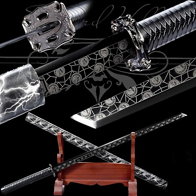 #ad Handmade Katana Fighting Master Collectible Sword Full Tang Real Weapon Sharp $83.69