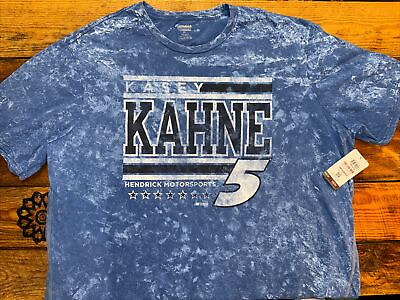 #ad 3XL Kasey Kahne #5 NASCAR Racing Shirt AOP Full Graphic Print ACID WASH Tee NWT $22.99
