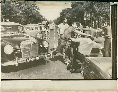 #ad Motorists in Lisbon witness a clash between ant... Vintage Photograph 1265595 $19.90