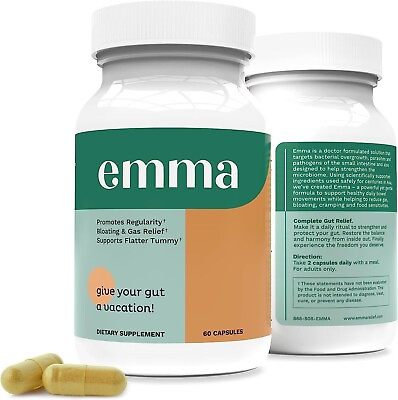 #ad New EMMA Gut Health Gas amp; Bloating Relief Constipation Leaky Gut Repair 60 Caps $99.99