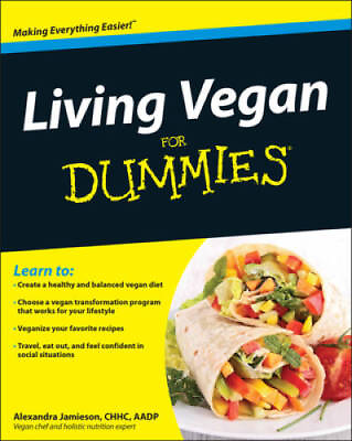 #ad Living Vegan For Dummies Paperback By Jamieson Alexandra GOOD $3.95