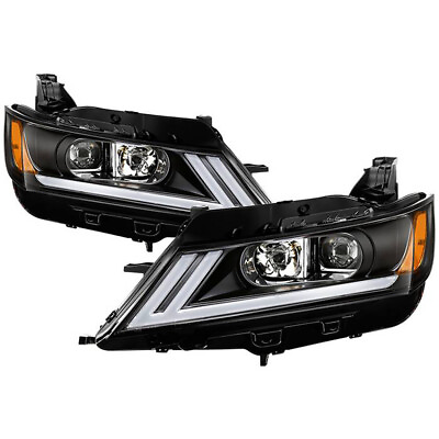 #ad Black LED DRL Tube Switchback Signal Lamp Projector Headlight 14 20 Chevy Impala $372.95