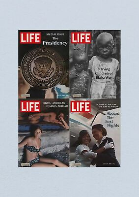#ad Life Magazine Lot of 4 Full Month of July 1968 5 12 19 26 $36.00