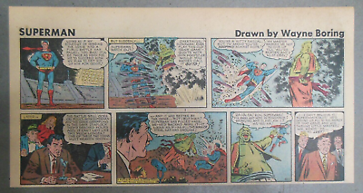#ad Superman Sunday Page #922 by Wayne Boring from 6 30 1957 Size 7.5 x 15 inches $6.00