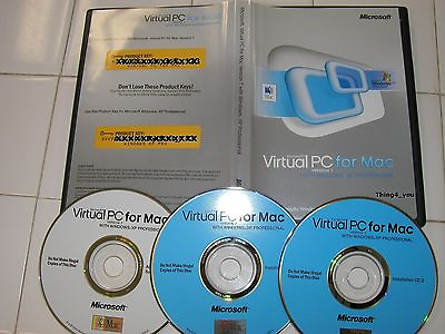#ad Microsoft Virtual PC 7 for Mac with Windows XP Professional MS Win Pro =NEW= $79.95