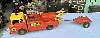 #ad #ad EARLY NYLINT TOYS POWER amp; LIGHT CO POST HOLE DIGGER TRUCK NO. 3300 With Trailer $125.00