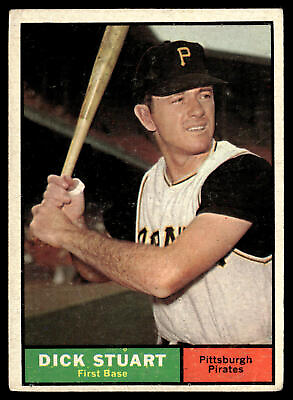 #ad 1961 Topps Dick Stuart #126 Pittsburgh Pirates $2.75