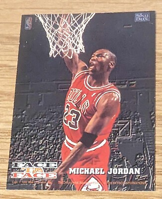 #ad 1993 93 94 NBA Hoops Face to Face #10 Harold Miner Michael Jordan Skybox Insert $6.23
