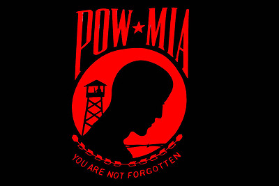 #ad POW MIA RED 3 X 5 FLAG military banners signs FL#332 powmia flags banner new $7.18