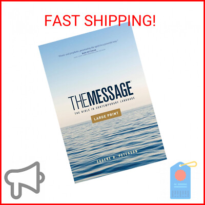 #ad The Message Outreach Edition Large Print Softcover : The Bible in Contemporary $9.51