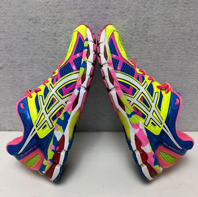 #ad Asics Womens Gel Kayano 21 T4H7N Multicolor Size 9.5 Running Shoes Sneakers $35.00