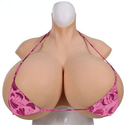 #ad Z Cup Huge Boobs No Oil Silicone Breast Forms Breastplate For Crossdresser $402.91