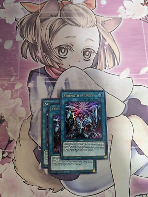 #ad 3X Strength in Unity Yugioh MP20 EN247 Ultra Rare 1st Edition NM Playset $5.99