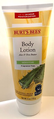 #ad Burt#x27;s Bees Body Lotion Aloe and Shea Butter Sensitive Skin Fragrance Free 6 Oz $19.99