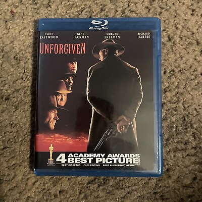 #ad Unforgiven Blu ray 1992 Clint Eastwood Gene HackmanMorgan Freeman VG $6.50