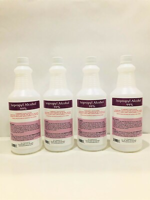 #ad #ad 1 GALLON PACKED IN 4 QTS ISOPROPYL ALCOHOL 99% 100% PURE $26.95