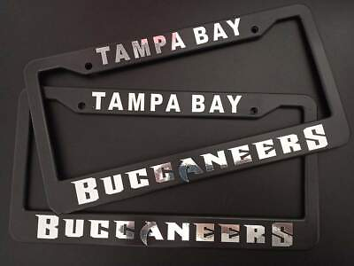 #ad SET of 2 Tampa Bay Buccaneers Plastic License Plate Frames $22.95