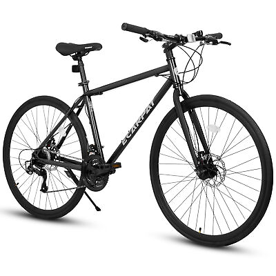 #ad 700c Road Bike 21 Speed Disc Brakes Carbon Steel Frame Bike Road Bicycle $231.00
