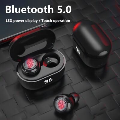 #ad A6 Wireless Headsets In ear Touch Control Sports Stereo Bluetooth compatible 5.0 $12.55
