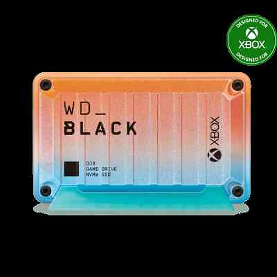 #ad WD BLACK 1TB D30 Game Drive SSD for Xbox Summer Collection WDBAMF0010BSU WESN $109.99