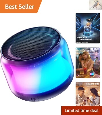 #ad Mini Bluetooth Speaker with Colorful Lights Loud Sound Portable amp; Wireless $19.97