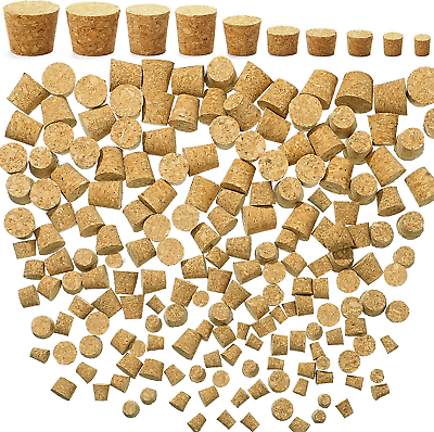 200 Pieces Corks for Bottles Cork Stoppers Wine Bottle Cork Stoppers Tapered .. $15.42