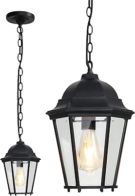 #ad Outdoor Pendant Lights for Porch Black Hanging Outdoor Hanging Lights Adjustable $52.34