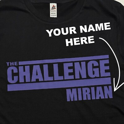#ad The Challenge Shirt Your Custom with your Name Ride or Dies MTV Purple $22.25