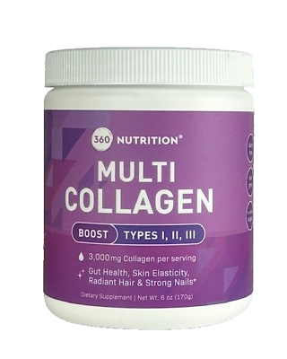 #ad 360 Nutrition Multi Collagen Boost Types 1 2 and 3 Dietary Supplement 6 0z $24.99