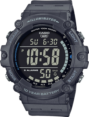 #ad Casio AE1500WH 8BV Chronograph Watch Illuminator 5 Alarms 10 Year Battery $25.75