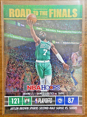 #ad 2023 NBA Hoops Jaylen Brown Road to the Finals 999 #14 Boston Celtics $4.99