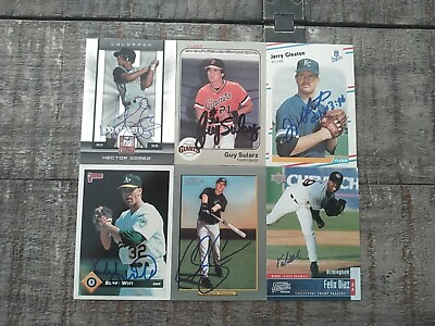 #ad 144 Baseball On Card Authenticated Autograph Lot $99.95