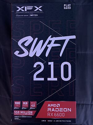 #ad #ad XFX Speedster SWFT 210 AMD Radeon RX 6600 Core Gaming 8GB GDDR6 Graphics Card $160.00