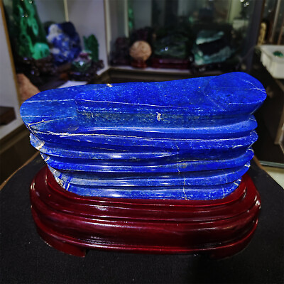 #ad 8.2kg TOP Natural Lapis lazuli Quartz Crystal irregular Furnishing articles $506.52
