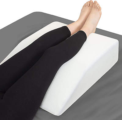 #ad Leg Elevation Pillow with Memory Foam Top Elevated Leg Rest Pillow for Circula $44.24