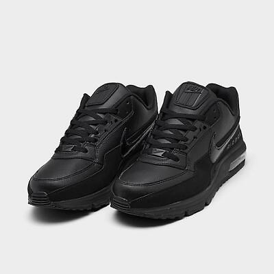 #ad Nike Men#x27;s Air Max Limited LTD 3 Triple All Black Retro Running Shoes NEW $129.95