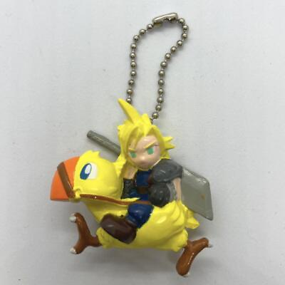 #ad FINAL FANTASY 7 Cloud with Chocobo Keychain Anime Goods From Japan $13.80